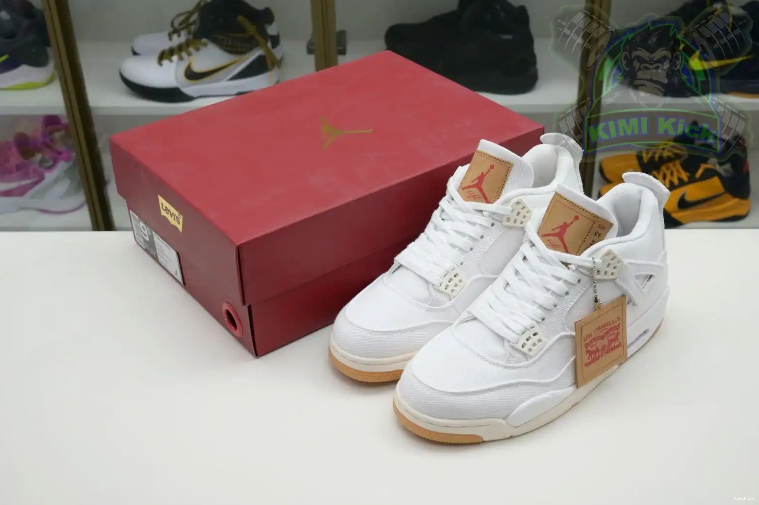 tag) (levis levis white Kimikick Jordan 4 Air Jordan 0423